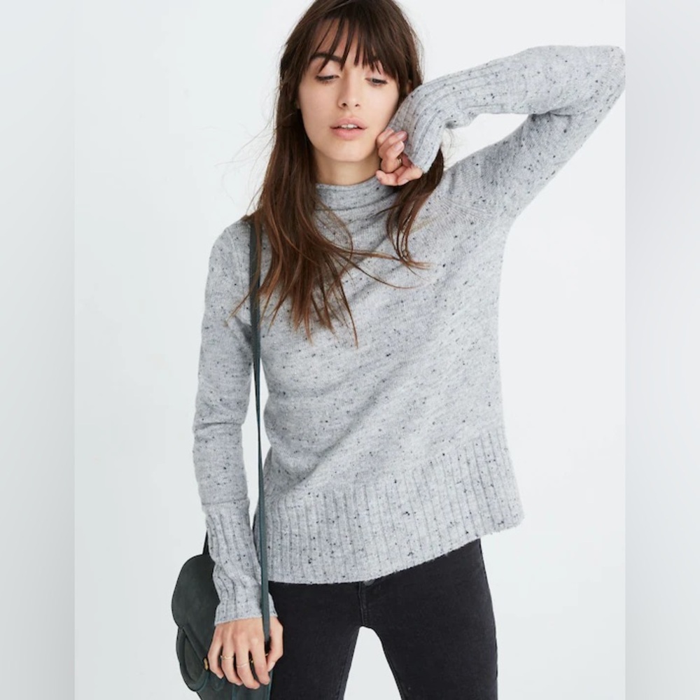 Madewell Donegal Inland Turtleneck Sweater in Coziest Yarn